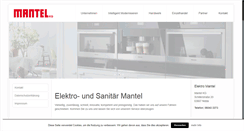 Desktop Screenshot of elektro-mantel.de