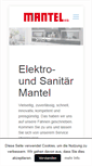 Mobile Screenshot of elektro-mantel.de
